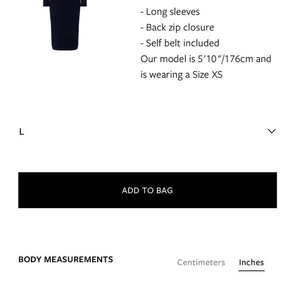 [$700] Scanlan Theodore Crepe Knit V Neck Navy Long Sleeve Dress. size Large - Picture 7 of 13